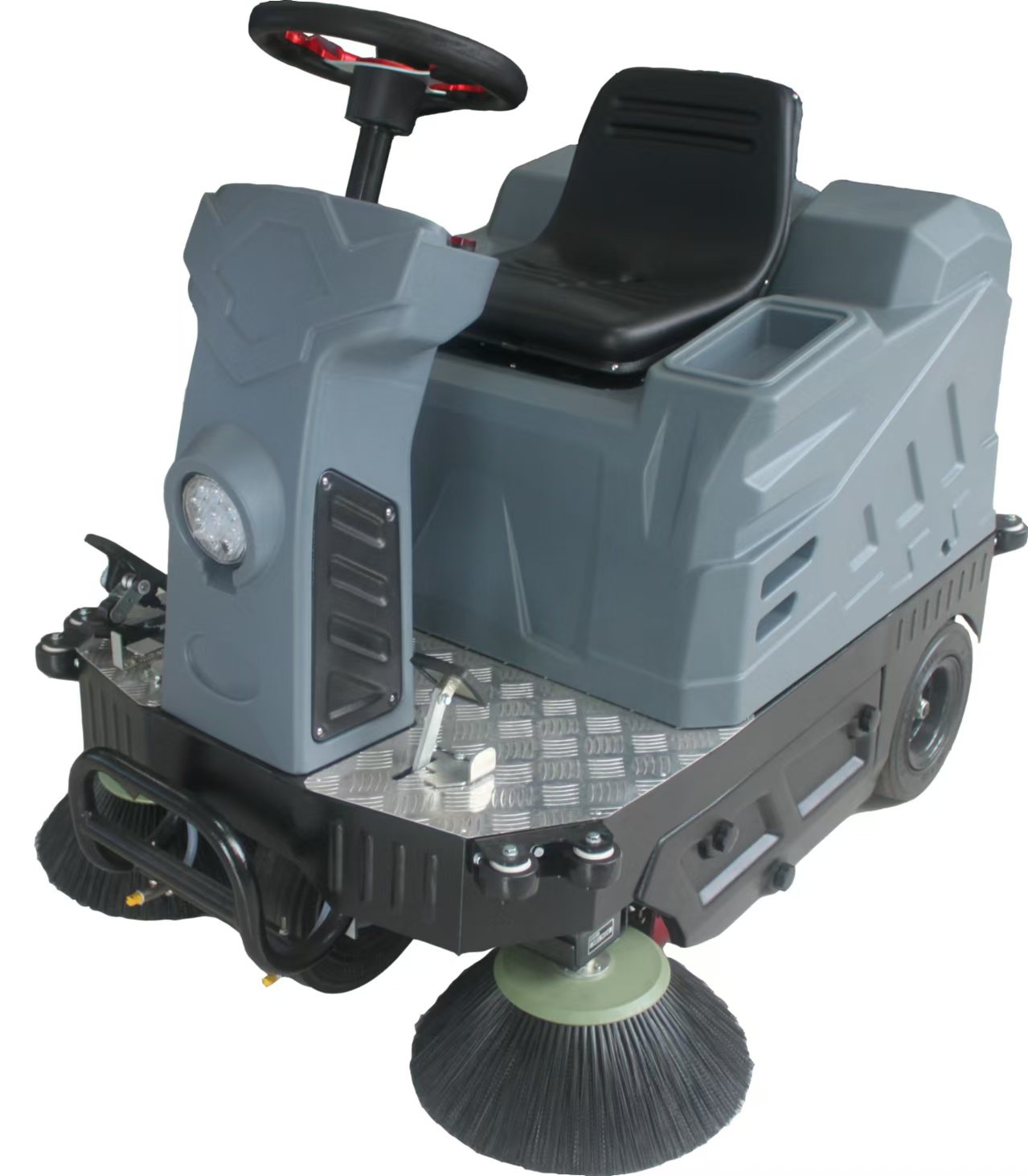 Compact Auto Ride-On Road Sweeper 1200mm Cleaning Path