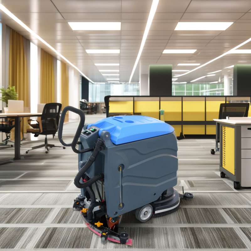 mini office floor scrubber easy operate