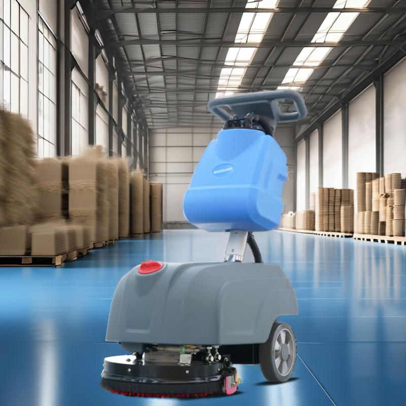Battery floor scrubber machine M1
