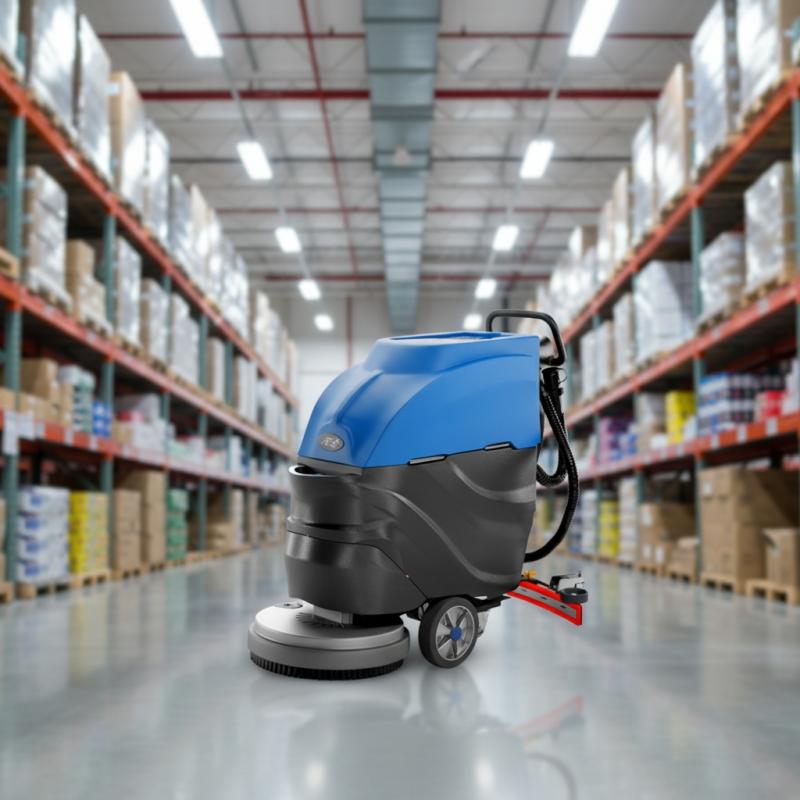 Warehouse Floor Scrubber
