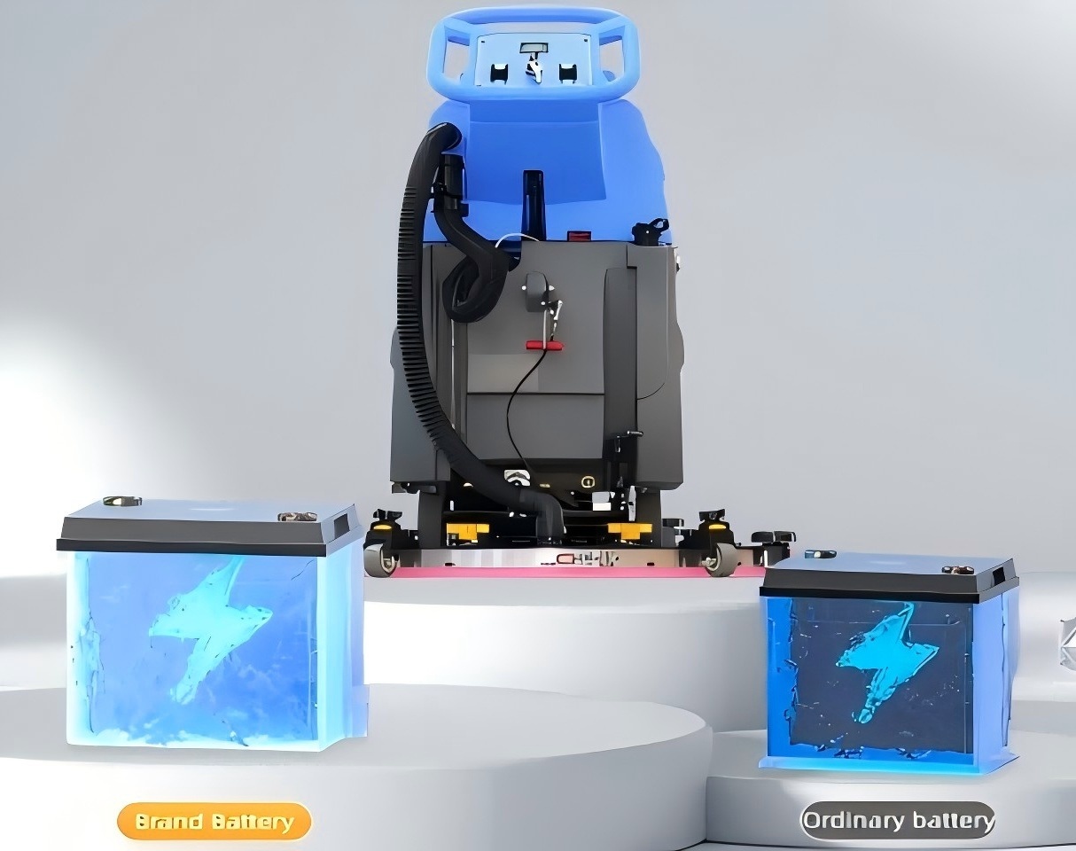 battery powered floor scrubber