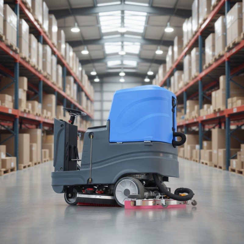 Industrial Floor Scrubber