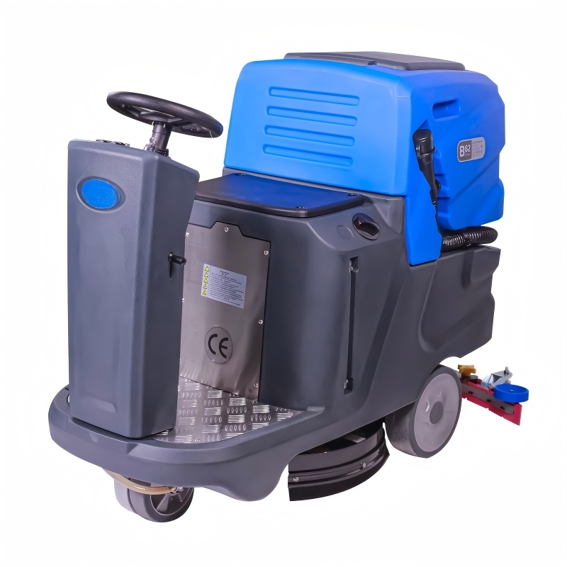 commercial floor scrubber with battery