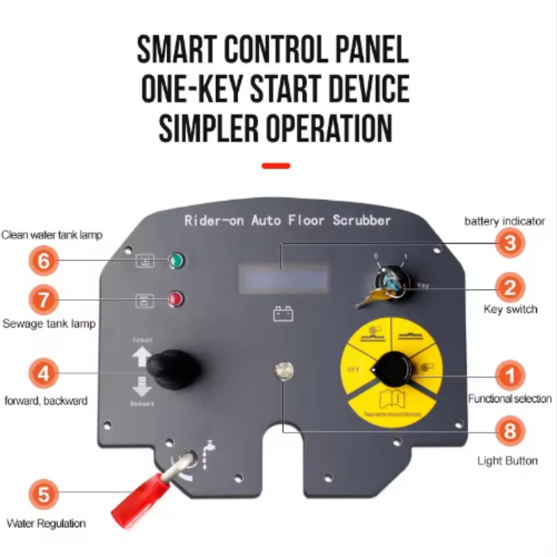Easy to Operate Ride On Scrubber