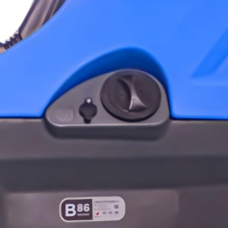 Ride-On Sweeper with Large Water Tanks