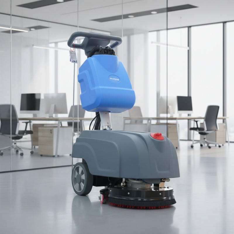 M1 floor scrubber with strong suction