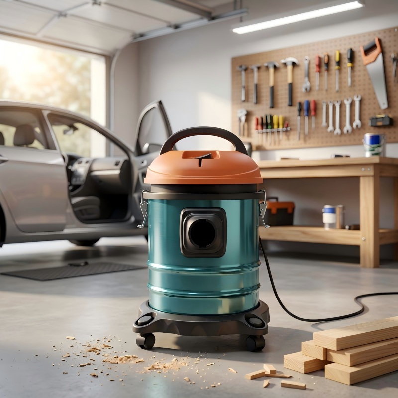 Garage Sawdust and Wood Chip Vacuum