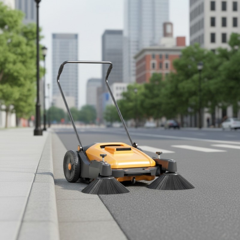 Mechanical Floor Sweeper No Power