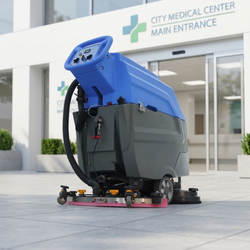 Hospital Quiet Battery Powered Scrubber