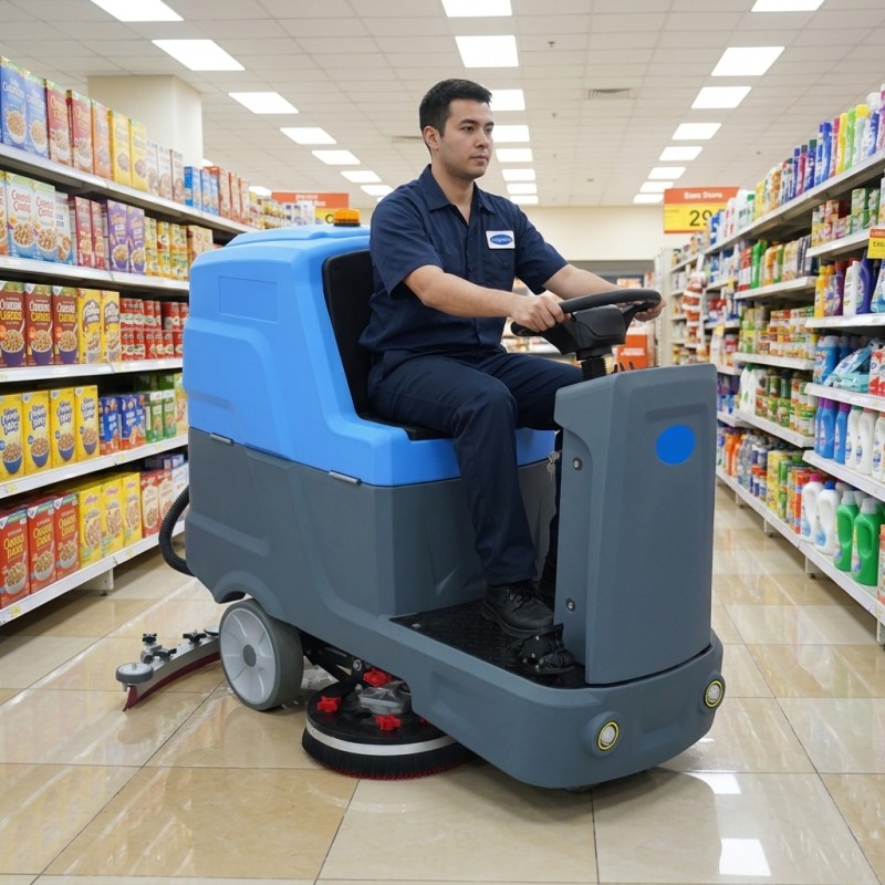 heavy duty floor washing machine for shop