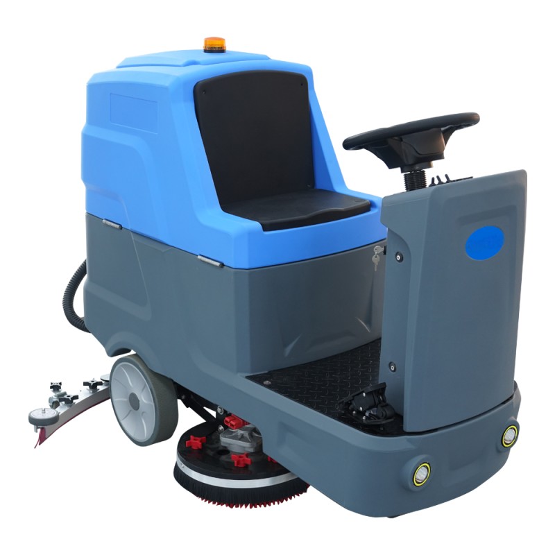 High Efficiency Warehouse Ride On Scrubber